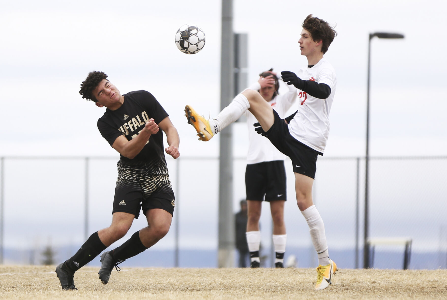 Kadon Boyce ducks out of the way